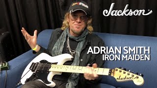 Video thumbnail for Iron Maiden's Adrian Smith on Jackson & His Refreshed USA Sig Models | Jackson Guitars by Jackson Guitars