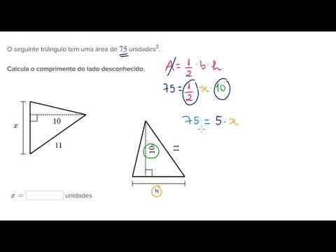 Exemplo De Triângulo Com Um Lado Desconhecido Vídeo Khan Academy 