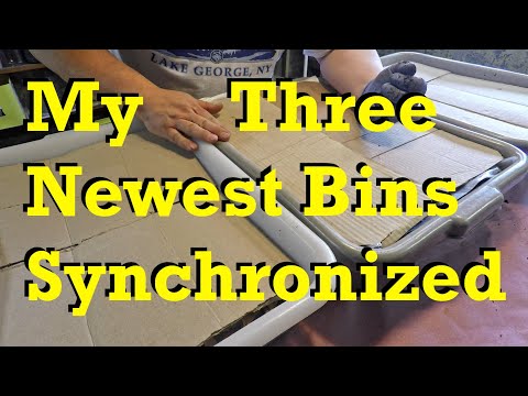 Harmonizing my 3 newest red wiggler worm bins - vermicomposting