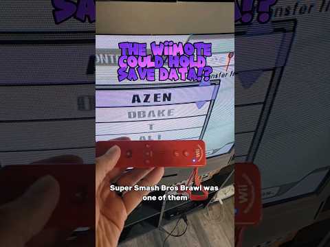 You can save things on a wiimote!? #wii #wiiremote #wiimote #smashbrosbrawl #azen #savedata #retro