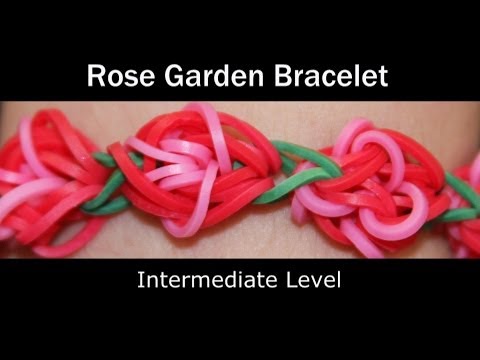 Rainbow Loom Patterns - Rose Garden bracelet