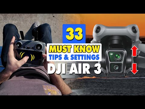 33 MUST KNOW DJI Air 3 Tips & Tricks | DJI Fly Drone App Settings
