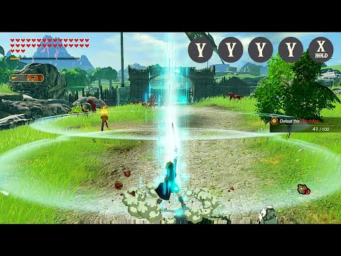 Link One Handed Weapon Complete Moveset - Hyrule Warriors: Age of Calamity