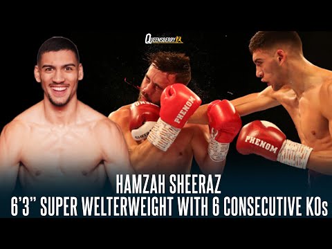 SIX IN A ROW! 🔥 6ft 3inch Super Welterweight Hamzah Sheeraz is on a streak of TKOs | 21 YEARS OLD