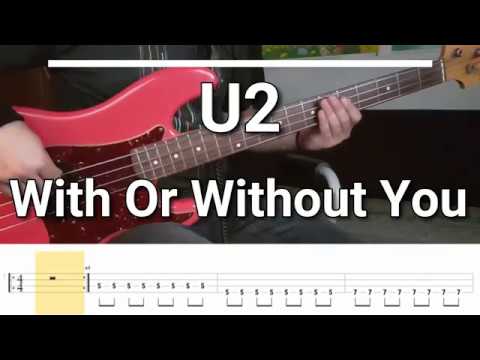 U2 - With Or Without You [TABS] bass cover