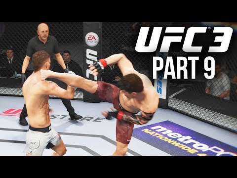 EA Sports UFC 3 Career Mode Gameplay Walkthrough Part 9 - KNOCKOUT RECORD