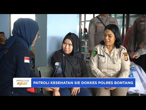 SIE DOKKES POLRES BONTANG PATROLI KESEHATAN UNTUK PENUMPANG PELABUHAN