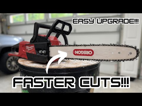 Massive Upgrade For Milwaukee M18 16" Chain Saw!!! | Oregon Bar/ Chain Replacement