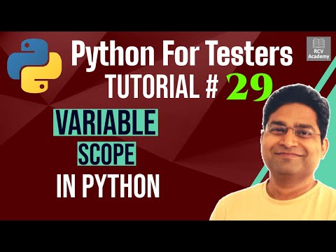 Python for Testers 29 Variable Scope in Python | LEGB Rule in Python