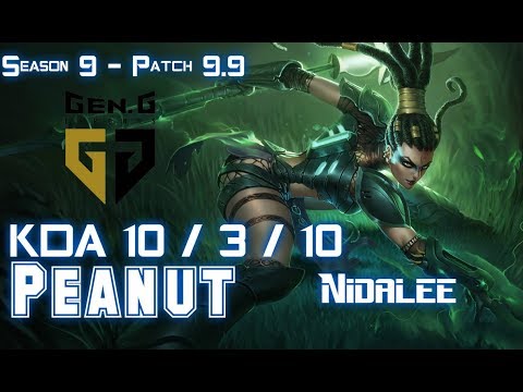 Gen Peanut NIDALEE vs JARVAN IV Jungle - Patch 9.9 KR Ranked