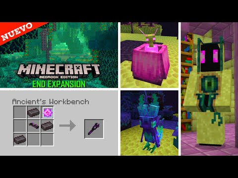 NEW MOBS AND BIOMES IN THE END IN MINECRAFT PE / BEDROCK 1.16 - END EXPANSION ADDONS IN MINECRAFT PE