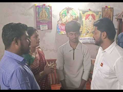 கார் விபத்தில் பெற்றோரை இழந்தும் விடாமுயற்சியால் மருத்துவக் கல்லூரியில் இடம்பிடித்த மாணவர் நேரில் சந்தித்து கல்வி உதவித்தொகை வழங்கிய அமைச்சர் டாக்டர் டி.கே. பிரபு