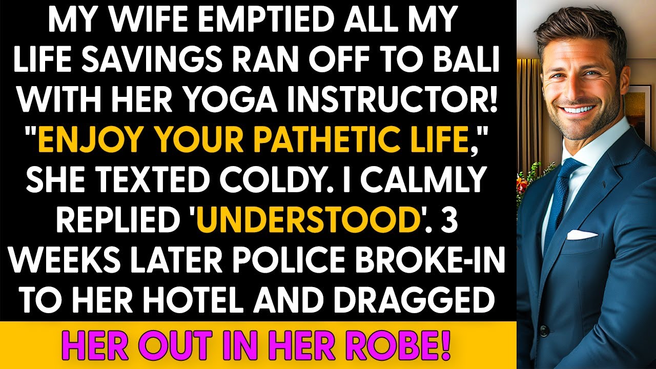 My Wife Emptied All My Life Savings & Ran Off With Her Lover; Little Did She Knew About My Plan!