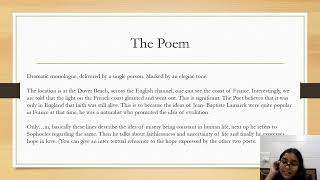 Dover beach || Poem || ISC || Class 12 || Term-2 || Shina noor ahmed || isc bihar topper