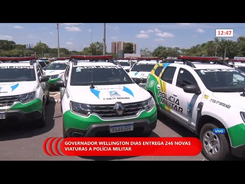 Governador Wellington Dias entrega 246 novas viaturas para a Polícia Militar 02 02 2021