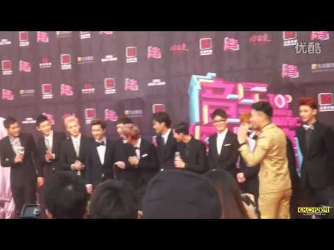 130414 EXO Red Carpet @ The 13th Music BillBoard Annual (Fancam)