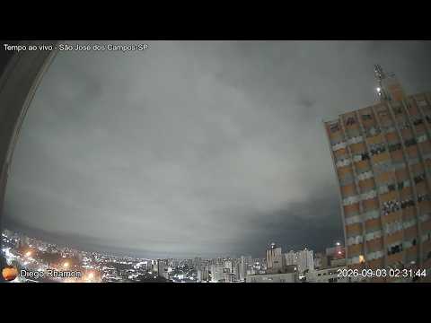 Ao vivo - Céu de São José dos Campos-SP + escuta do aeroporto (SBSJ) - 03/09/2026