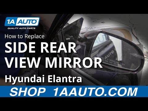 How to Replace Side Rear View Mirror 07-10 Hyundai...