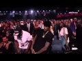 Chris Brown having fun at BET Awards 2015