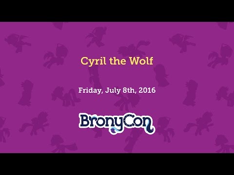 Cyril the Wolf - BronyCon 2016