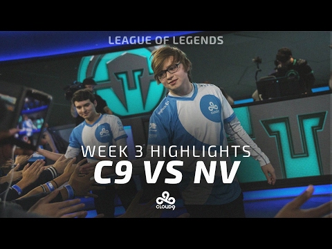 Cloud9 LoL - LCS Week 3 | Cloud9 vs EnVy Highlights (2017)