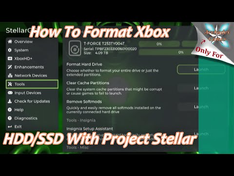 How To Format/Upgrade An Xbox HDD/SSD With Project Stellar!