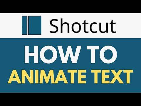 How To Animate Text in Shotcut | Text Keyframe Animation| Shotcut Tutorial