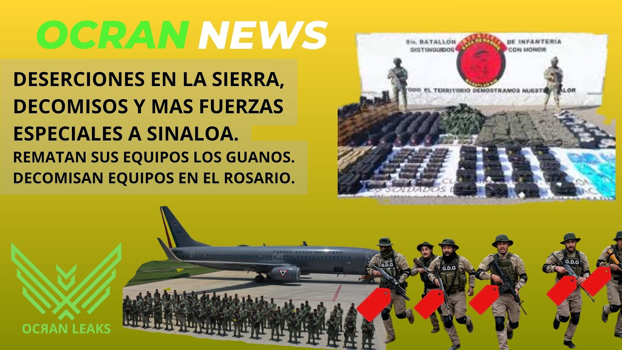Deserciones en la Sierra, Decomisos y mas Fuerzas Especiales en Sinaloa 🔥