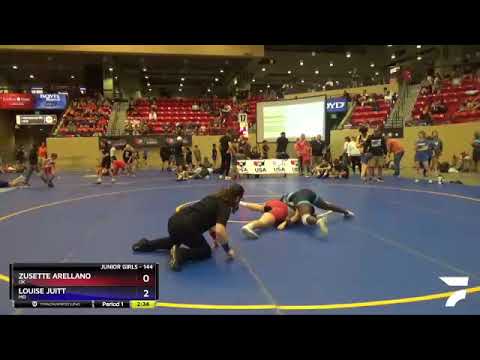 144 Lbs Champ. Round 1 - Zusette Arellano, OK Vs Louise Juitt, MO Daf6