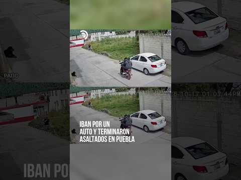 Iban por un auto y terminaron asaltados en Texmelucan 💰🚨
