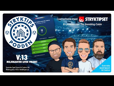 Stryktipspodden v.13 - Miljonjakten lever vidare!