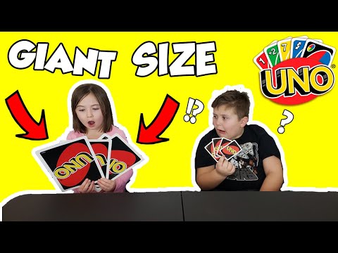 SIS VS BRO Giant Uno Challenge!!!!!