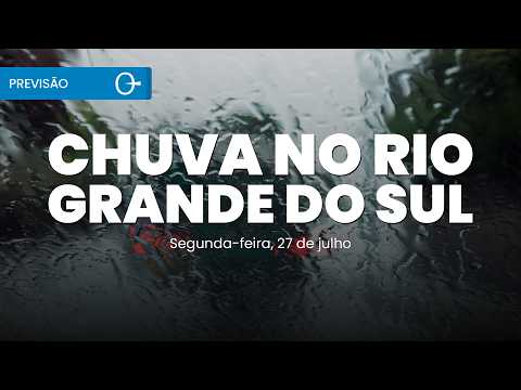 Chuva volta ao Rio Grande do Sul e tempo seco domina o Brasil | Previsão do tempo 27/07/2026