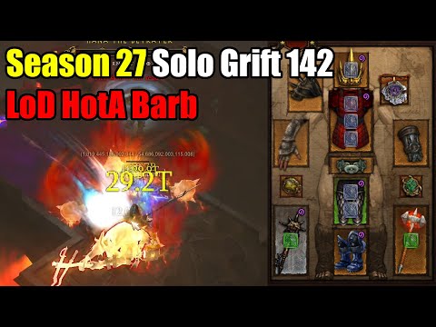 Season 27 | Solo Grift 142 | LoD HotA Barb