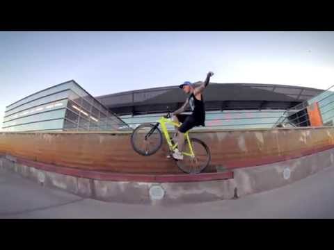 Steven Jensen pulling fixie tricks - #wheeliewednesday
