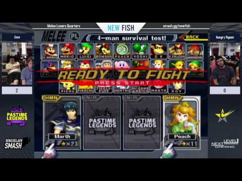 NEW FISH Melee: Zoso (Marth) vs Hungry Pigeon (Peach)