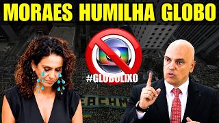 Moraes ENLOUQUECE, rasga a Constituição e faz jornalista da Globo passar vergonha ao vivo!