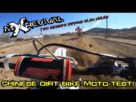 Riding the 2020 SSR Motorsports SR300 on a Motocross Track - Chinese Dirt Bike Test at Glen Helen MX