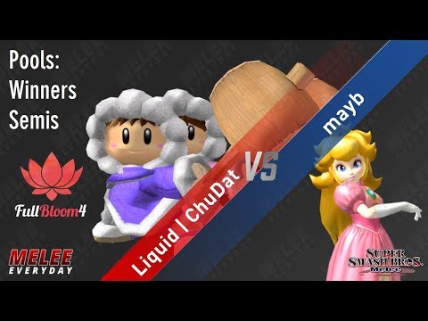 Full Bloom 4 - Liquid | ChuDat (Ice Climbers) vs. mayb (Peach) - SSBM - Pools - Winners Semis