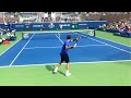 Roger Federer Slow Motion Forehand & Backhand Court Level View - ATP Tennis Federer Training
