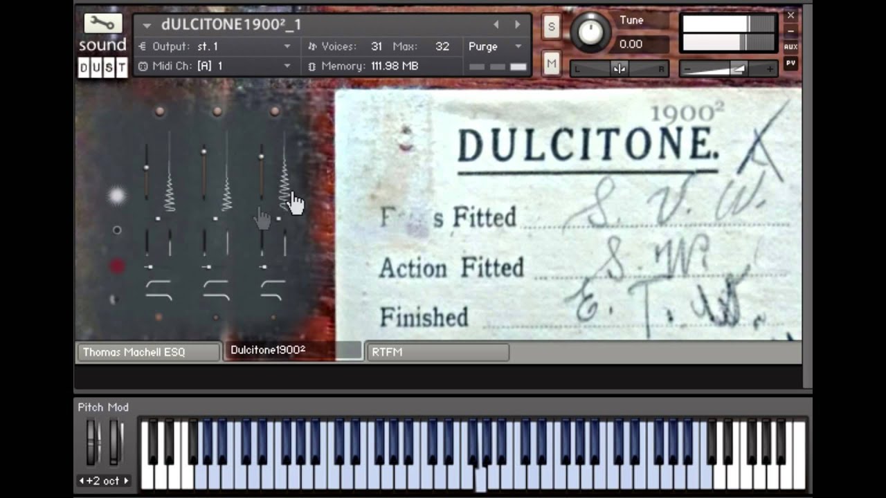 dULCITONE 1900² demo - Sound Dust