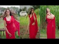 Telegu Actress Kushitha Kallapu S Latest Hot Red Saree Photoshoot