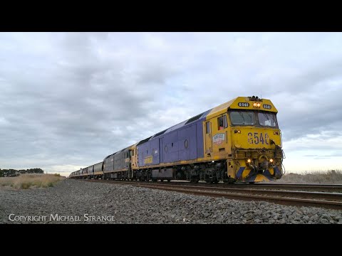 7735V Pacific National Grain Train With G540 & G523 (20/6/2024) - PoathTV Australian Railways