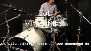 Video thumbnail for AKG D12VR - Bass Drum Mikrofon Test - www.drumxound.de by drumxound
