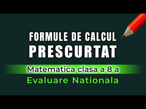 MATE cls 8 Formule de CALCUL PRESCURTAT