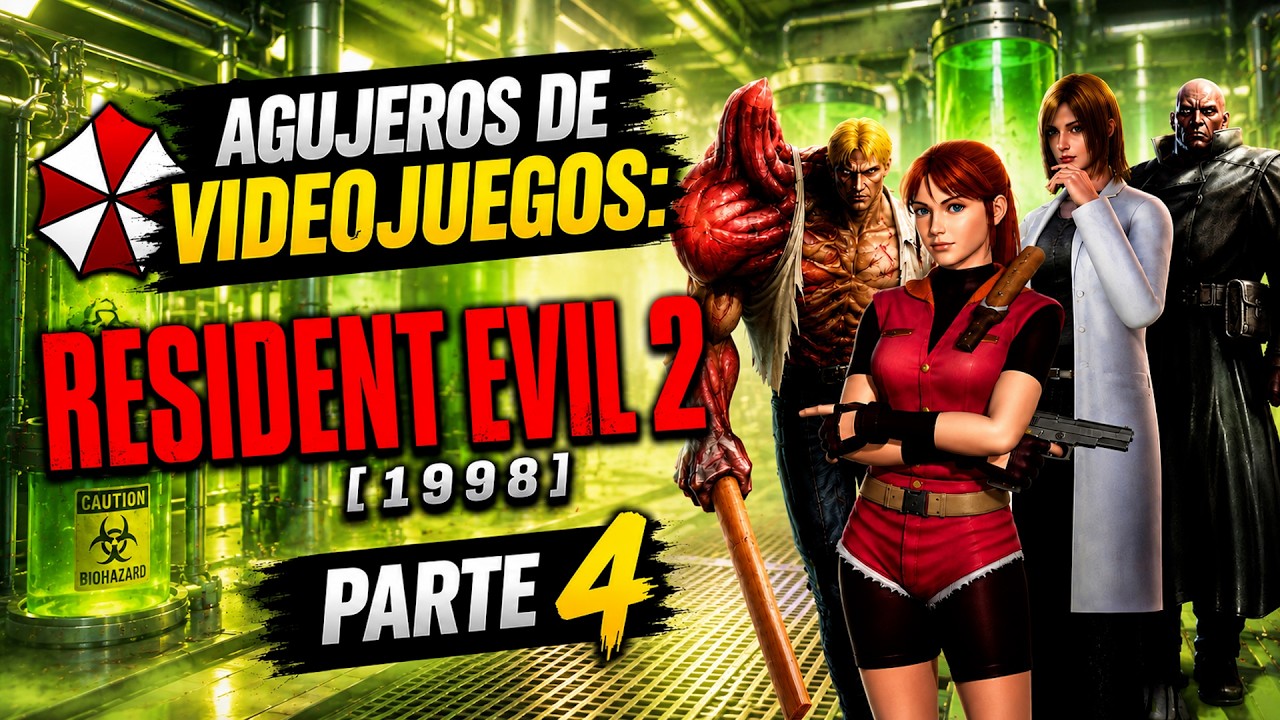 Agujeros de Videojuegos: RESIDENT EVIL 2 (1998) PARTE 4 Final (Errores, review, análisis y resumen)