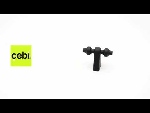 Миниатюра изображения товара Ручка для мебели Cebi A4121 МР24 (16мм, черный)