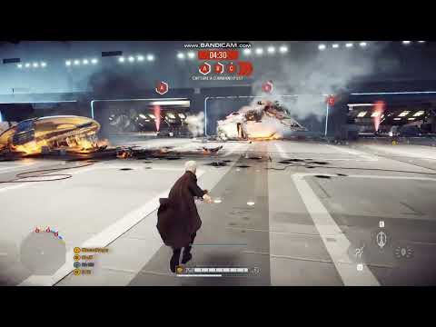 SWBF2 Instant Action Co-Op 72 Dooku Killstreak On The Jedi Cruiser