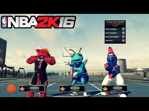 NBA 2K16| Three Legend 3 Mascots get WHOOPED!!! |MyPark - Prettyboyfredo