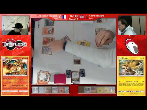 SPE Cannes TCG R8 - Anthony Cognard vs Adam Hawkins (Charizard vs Zapdos/Jirachi)